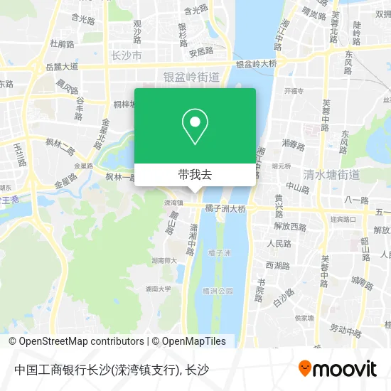 中国工商银行长沙(溁湾镇支行)地图