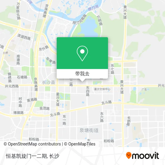恒基凯旋门一二期地图