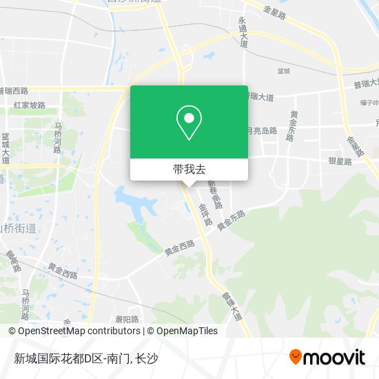 新城国际花都D区-南门地图