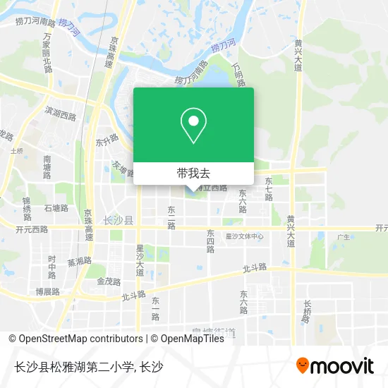 长沙县松雅湖第二小学地图