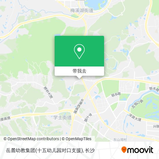 岳麓幼教集团(十五幼儿园对口支援)地图