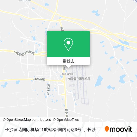 长沙黄花国际机场T1航站楼-国内到达3号门地图