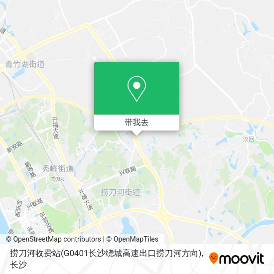 捞刀河收费站(G0401长沙绕城高速出口捞刀河方向)地图