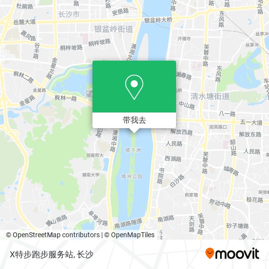 X特步跑步服务站地图