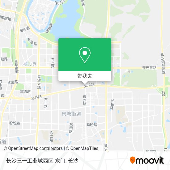 长沙三一工业城西区-东门地图