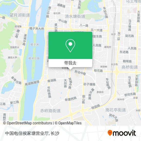 中国电信侯家塘营业厅地图