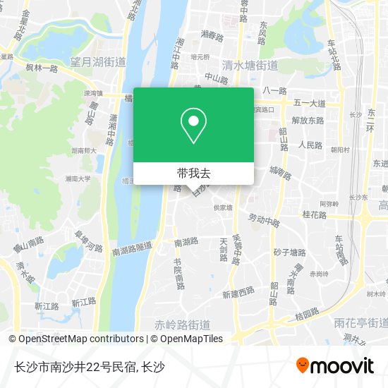 长沙市南沙井22号民宿地图