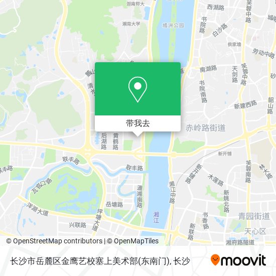 长沙市岳麓区金鹰艺校塞上美术部(东南门)地图