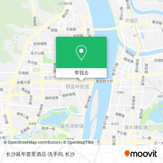 长沙延年荟景酒店-洗手间地图