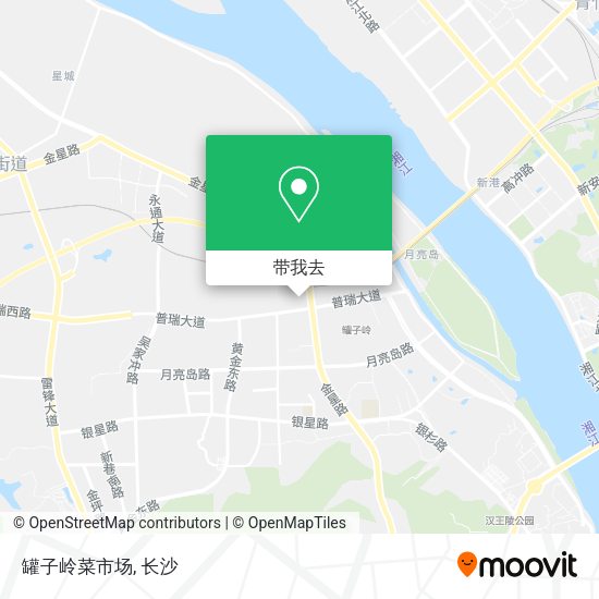 罐子岭菜市场地图