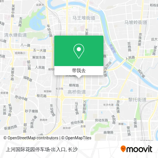 上河国际花园停车场-出入口地图
