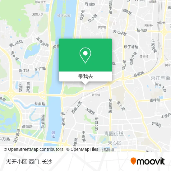 湖开小区-西门地图