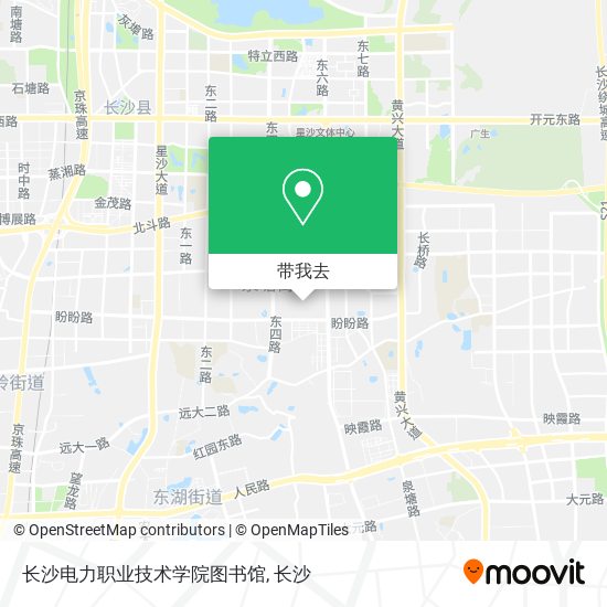 长沙电力职业技术学院图书馆地图