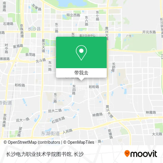 长沙电力职业技术学院图书馆地图