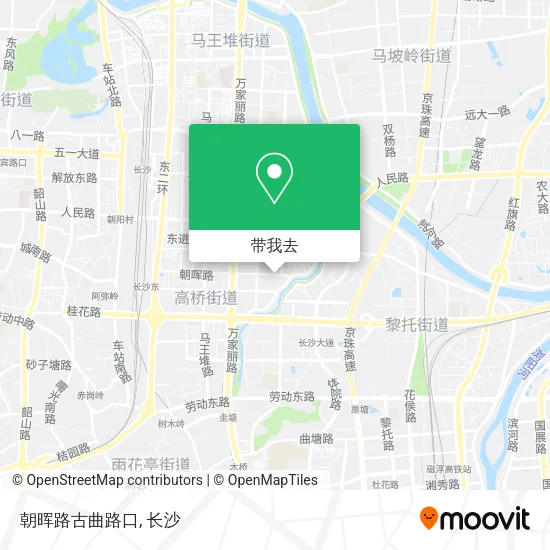 朝晖路古曲路口地图