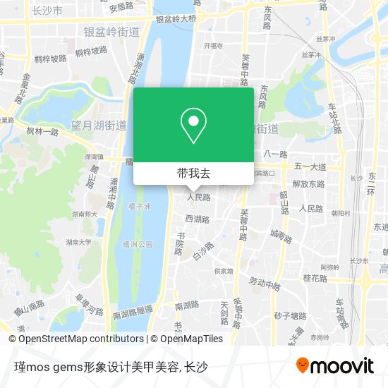 瑾mos gems形象设计美甲美容地图