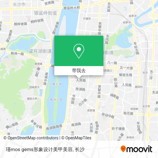 瑾mos gems形象设计美甲美容地图