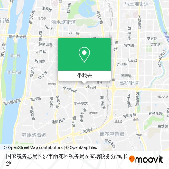 国家税务总局长沙市雨花区税务局左家塘税务分局地图