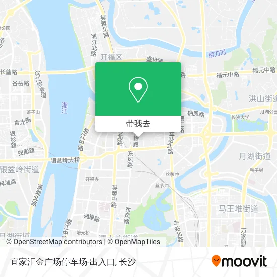 宜家汇金广场停车场-出入口地图