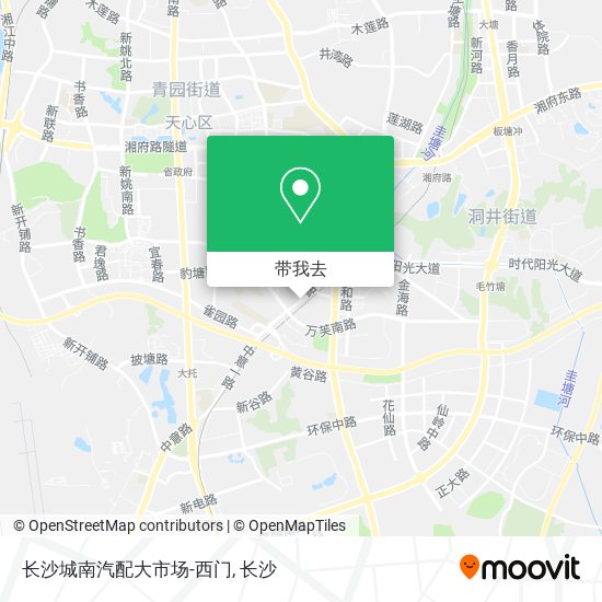 长沙城南汽配大市场-西门地图