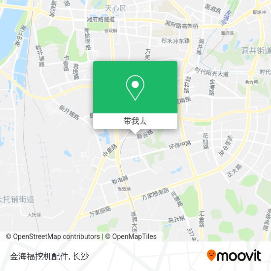 金海福挖机配件地图