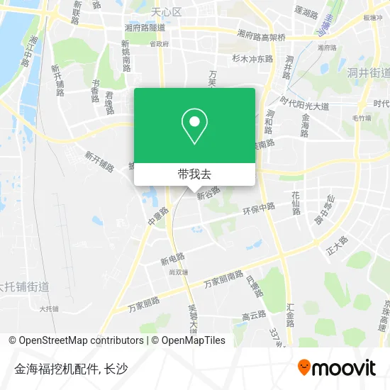 金海福挖机配件地图