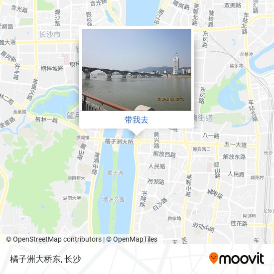 橘子洲大桥东地图