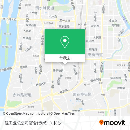 轻工业总公司宿舍(赤岗冲)地图