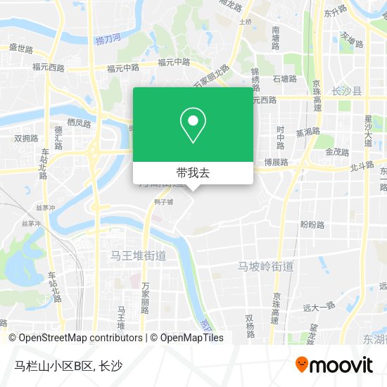 马栏山小区B区地图