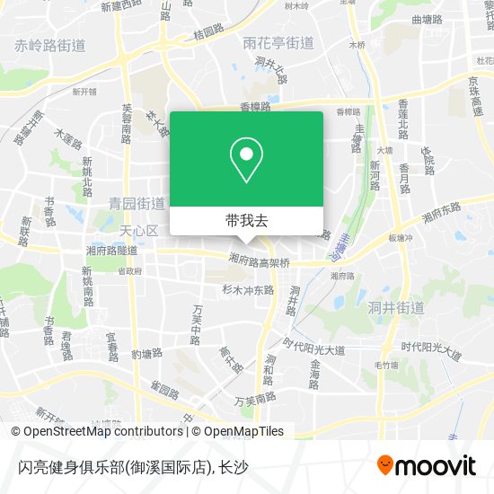 闪亮健身俱乐部(御溪国际店)地图