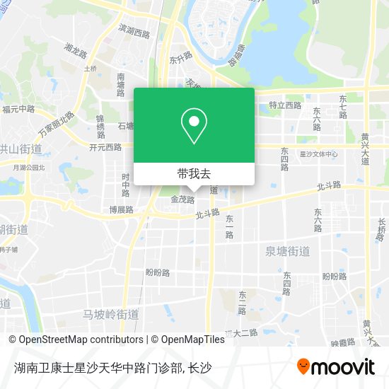 湖南卫康士星沙天华中路门诊部地图