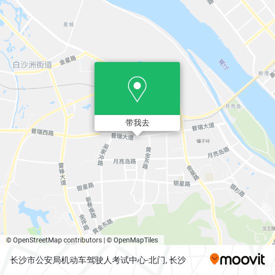 长沙市公安局机动车驾驶人考试中心-北门地图