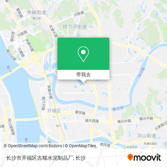 长沙市开福区吉顺水泥制品厂地图