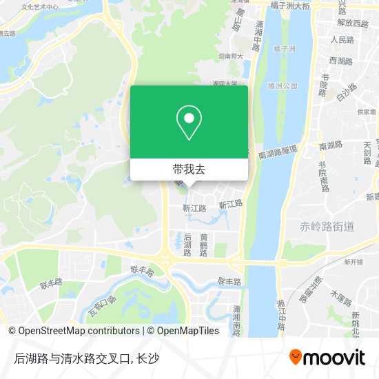 后湖路与清水路交叉口地图