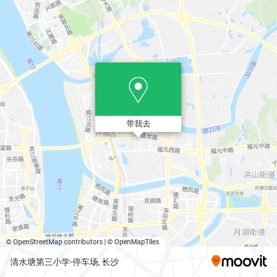 清水塘第三小学-停车场地图