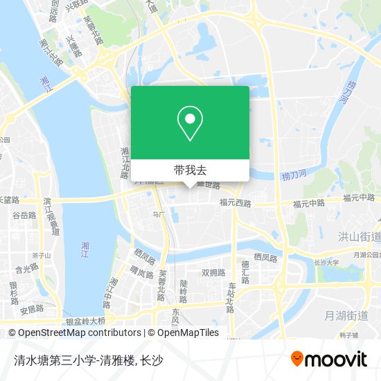 清水塘第三小学-清雅楼地图