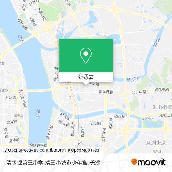清水塘第三小学-清三小城市少年宫地图