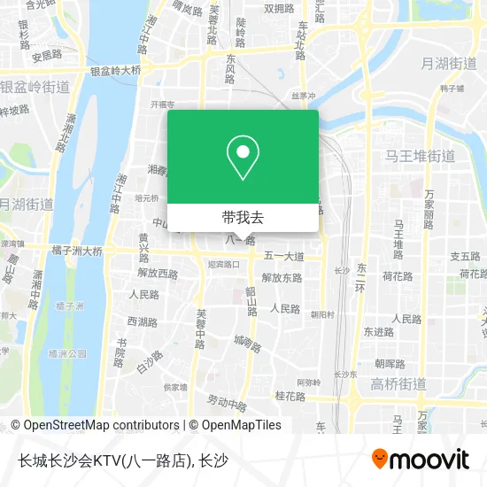 长城长沙会KTV(八一路店)地图