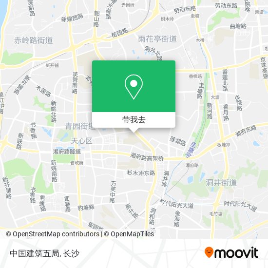 中国建筑五局地图