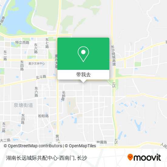 湖南长远城际共配中心-西南门地图