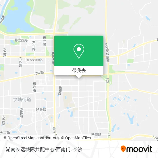 湖南长远城际共配中心-西南门地图