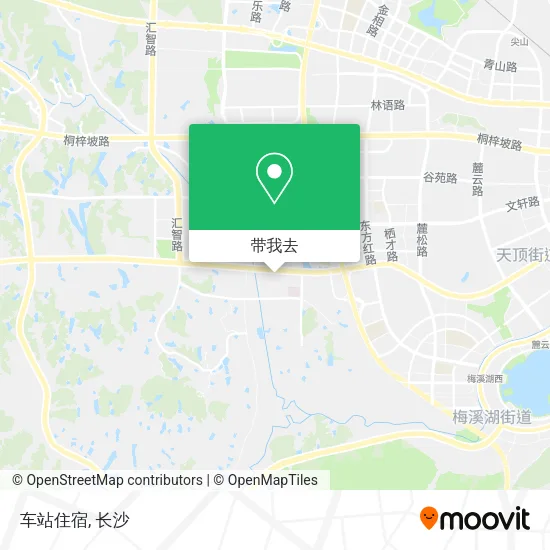 车站住宿地图