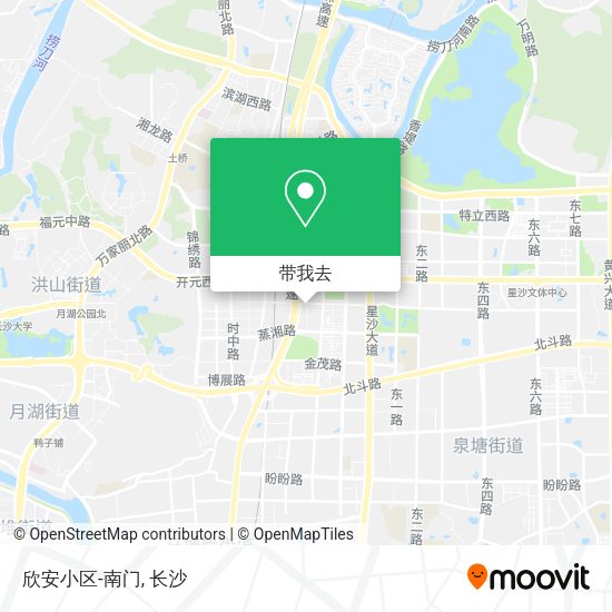 欣安小区-南门地图