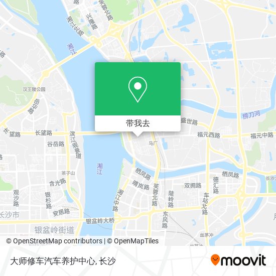 大师修车汽车养护中心地图