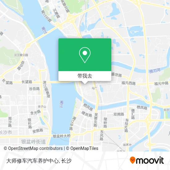 大师修车汽车养护中心地图