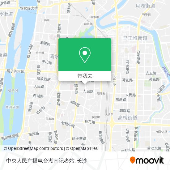 中央人民广播电台湖南记者站地图