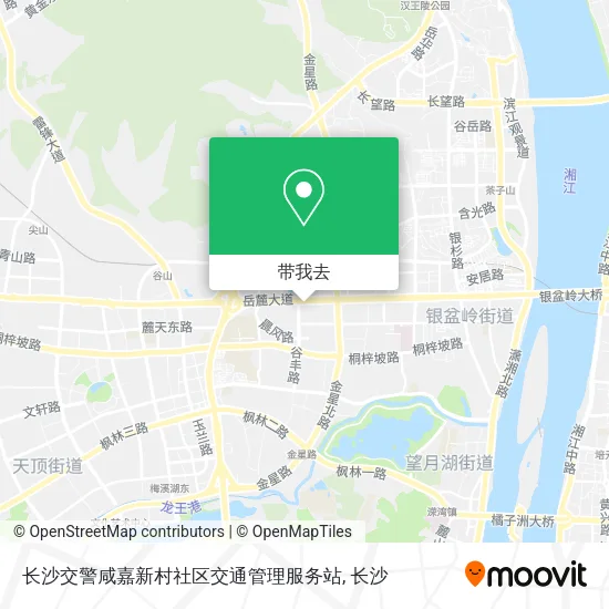 长沙交警咸嘉新村社区交通管理服务站地图