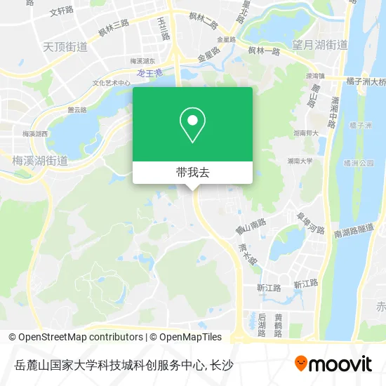 岳麓山国家大学科技城科创服务中心地图