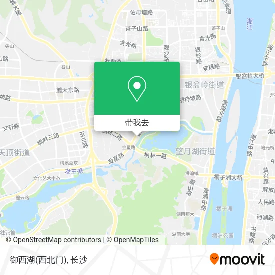 御西湖(西北门)地图
