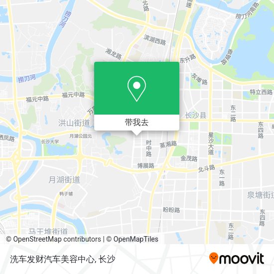 洗车发财汽车美容中心地图